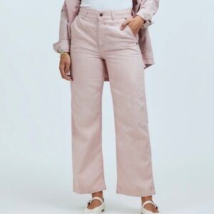 Madewell x MN Jean Women's 28 Pink Dye Studio Perfect Vintage Wide Leg Carpenter